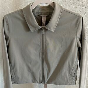 ALO Yoga Women's Bomber Jacket in Sage